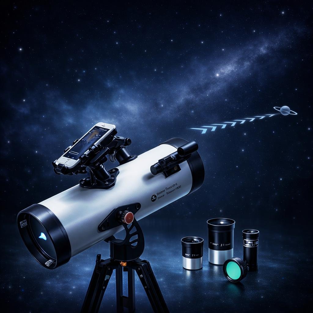 Celestron StarSense Explorer LT 114AZ – Telescopio Newtoniano de 114 mm con App