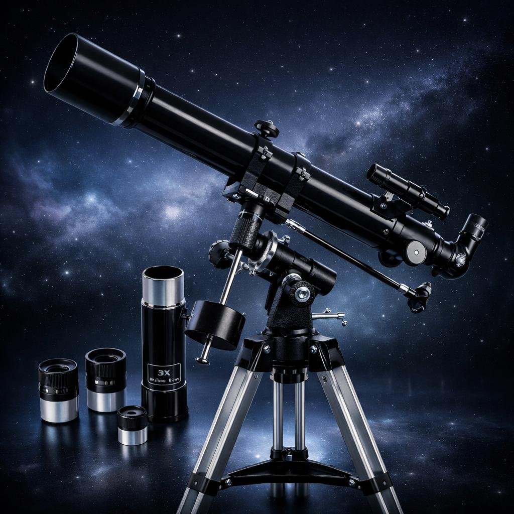 Celestron PowerSeeker 70EQ – Telescopio Refractor Ecuatorial de 70 mm