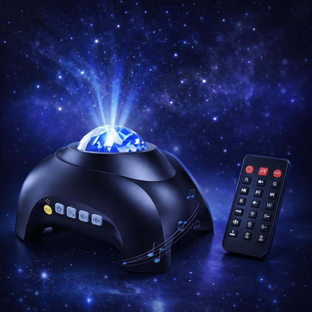 Proyector Aurora Galaxia LED con Control Remoto