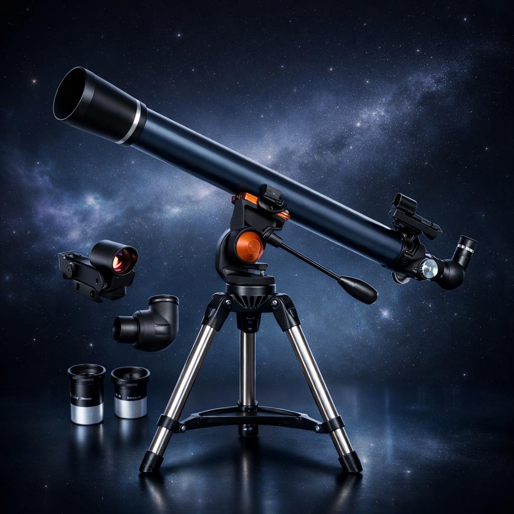 Celestron AstroMaster 70AZ – Telescopio Refractor Altazimutal de 70 mm